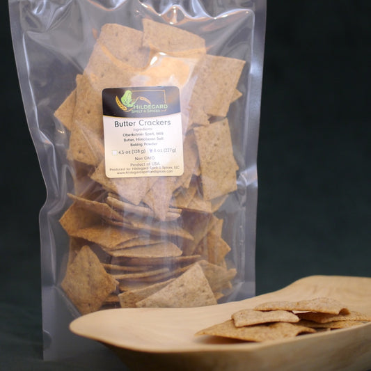 Spelt flour butter crackers