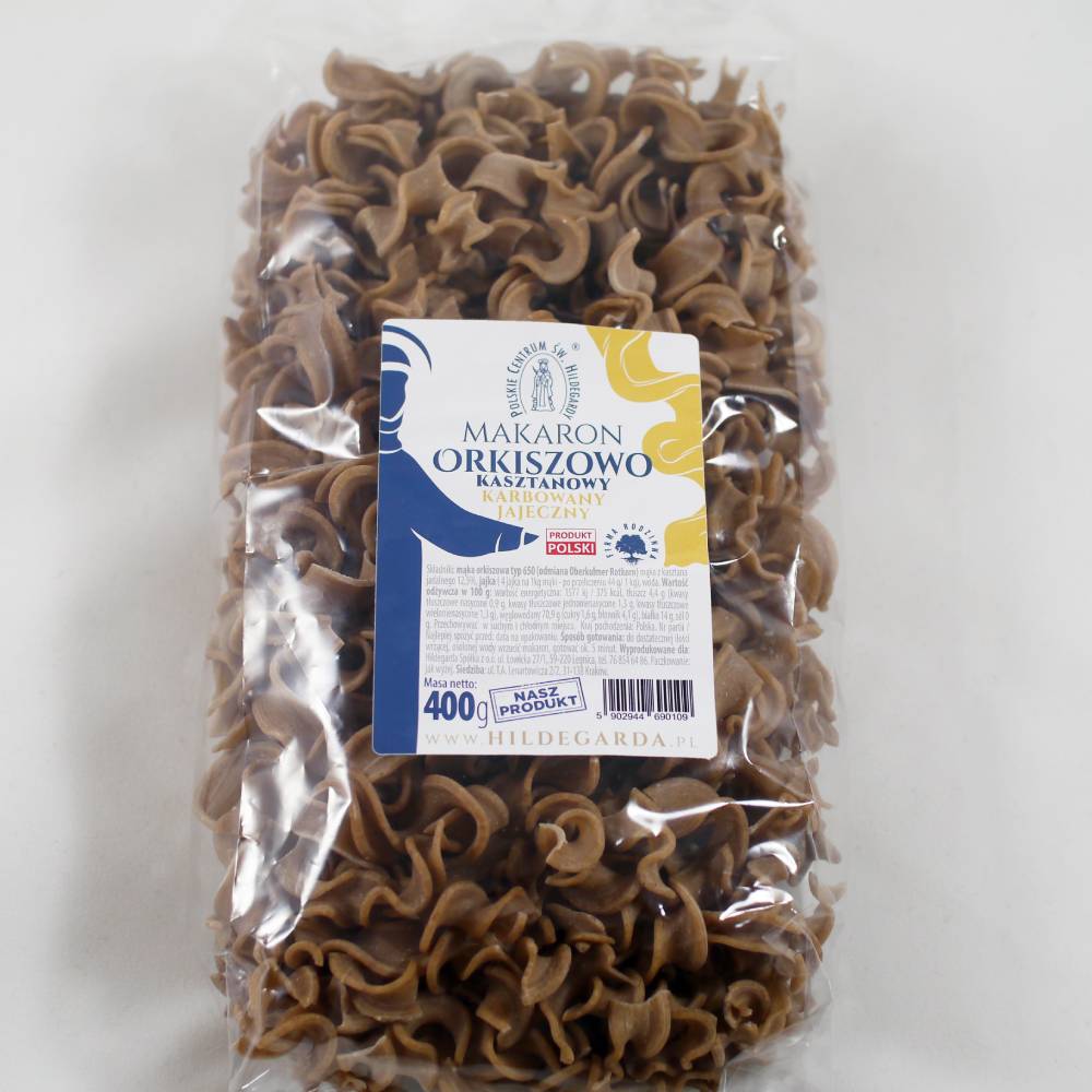 Spelt and Chestnut Ridged Pasta "Hildegarda", 400 g (14.11 oz)