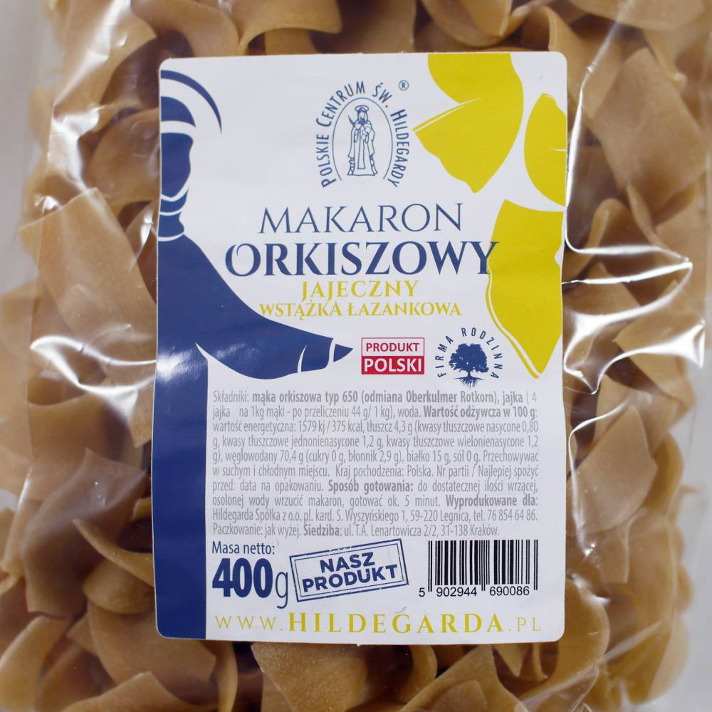 Spelt pasta, Egg Ribbon Noodles "Hildegarda" 400 g (14.11 oz)
