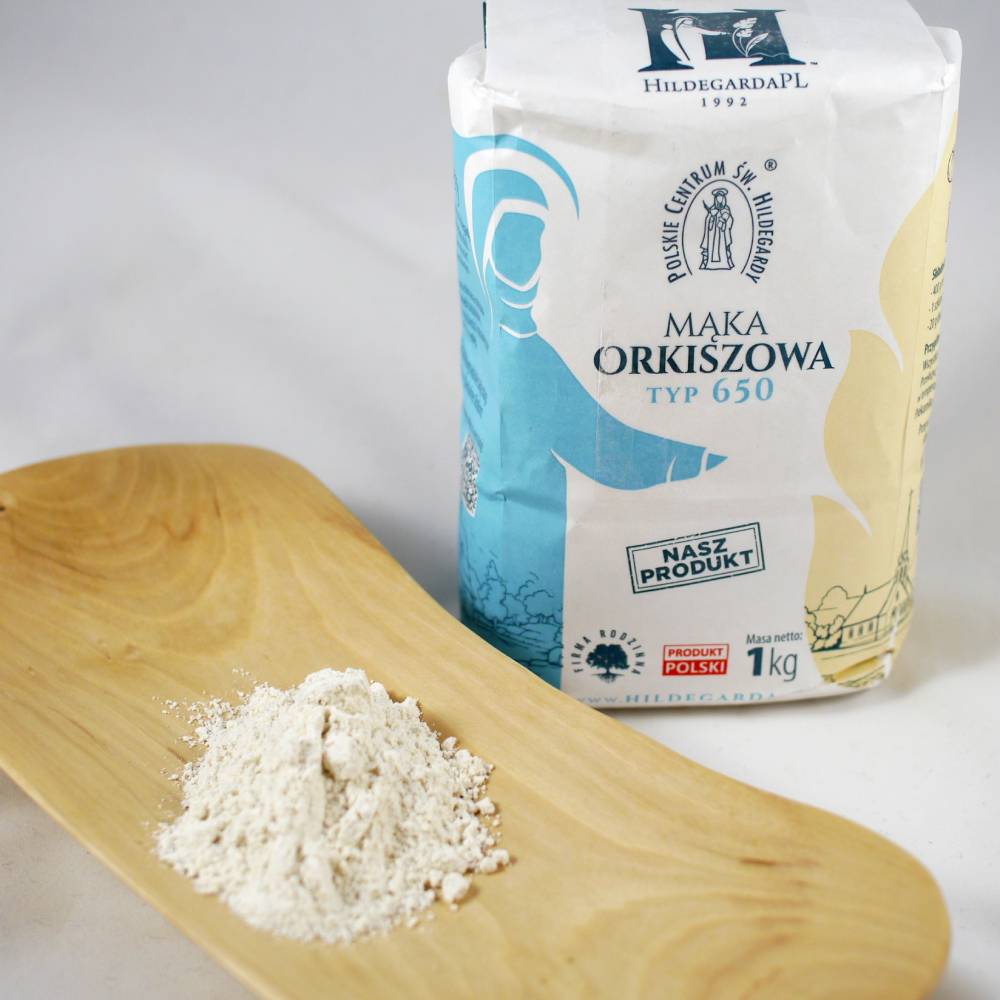 Light spelt flour type 650 „Hildegarda” - 1 kg (2.2 lbs)