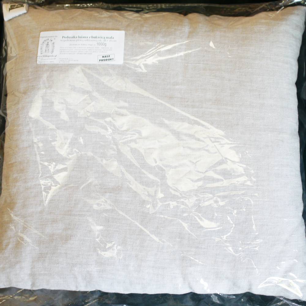 Linen pillow - spelt chaff and beechnut