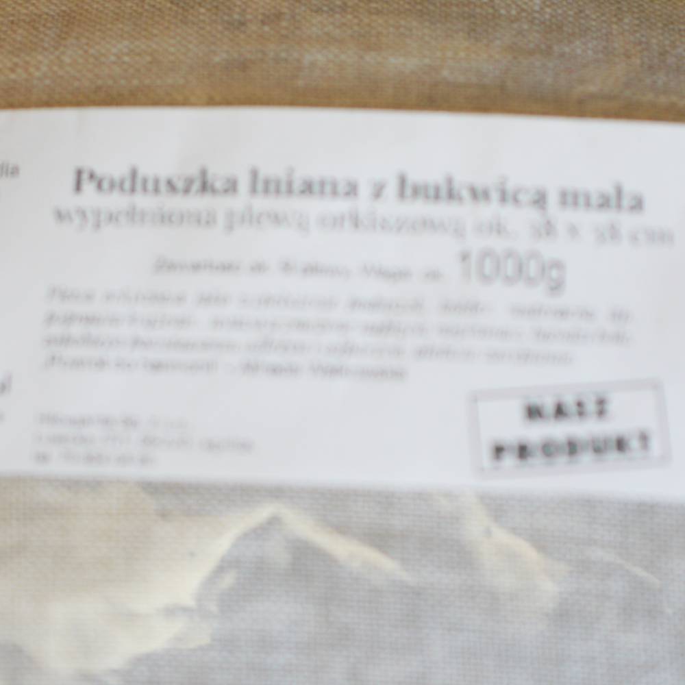 Linen pillow - spelt chaff and beechnut
