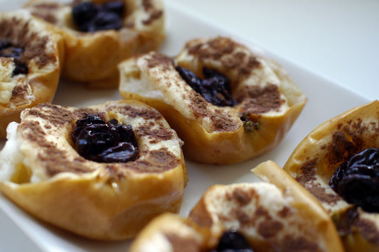 Baked Apples with Honey, Dried Cherries, and Cinnamon