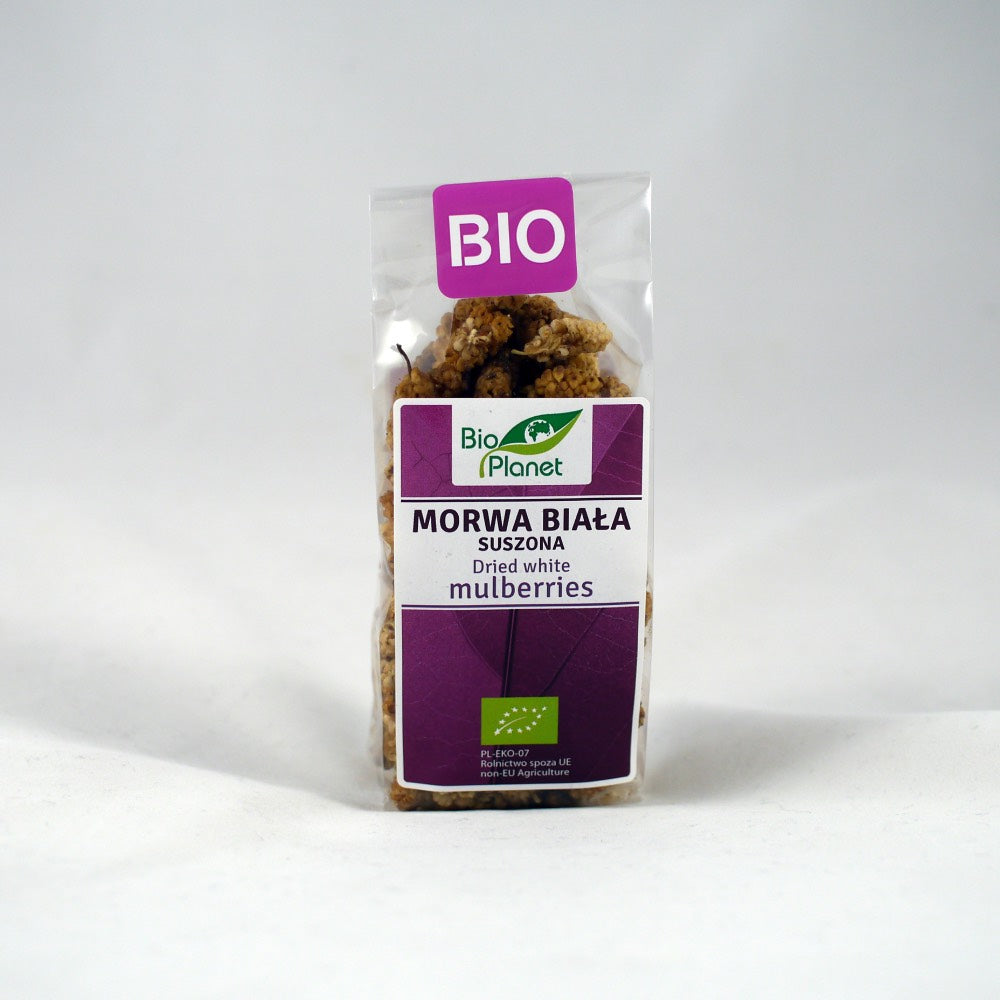 Moras blancas deshidratadas -Orgánicas- 100 g (3,5 oz)