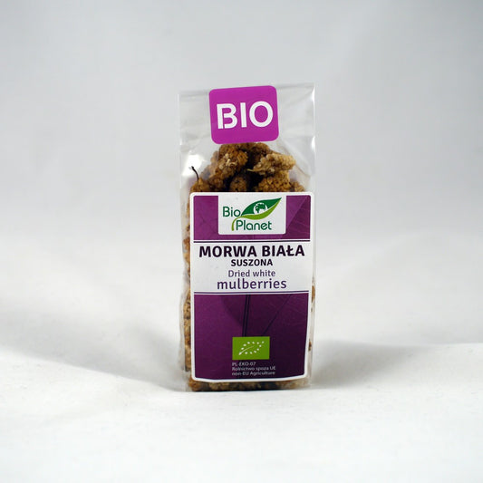 Moras blancas deshidratadas -Orgánicas- 100 g (3,5 oz)