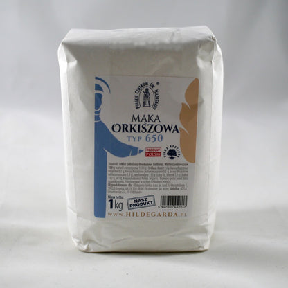 Light spelt flour type 650 „Hildegarda” - 1 kg (2.2 lbs)