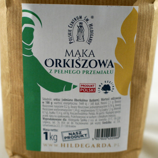 Whole Spelt Flour "Hildegarda" 1kg (2.2lbs)