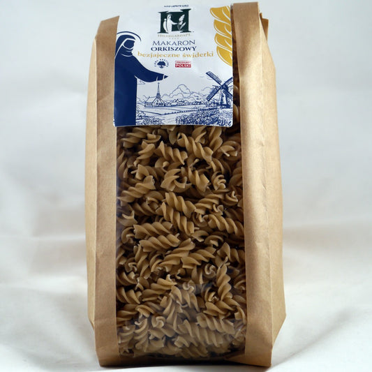 Pasta de espelta, espirales sin huevo "Hildegarda" 400 g (14,11 oz)