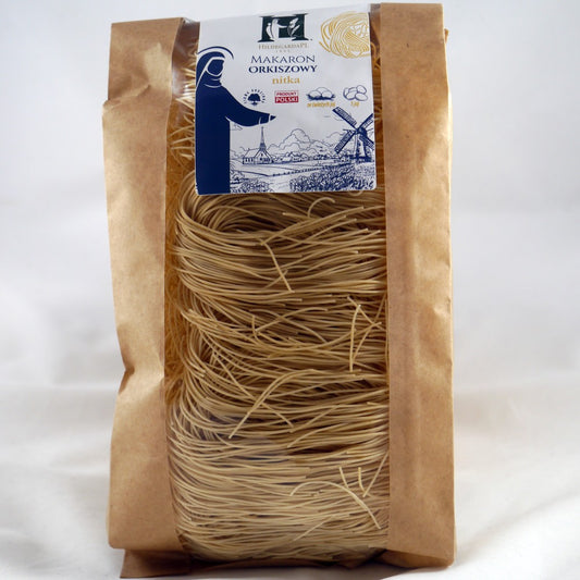 Pasta de espelta, huevo y cabello de ángel “Hildegarda”