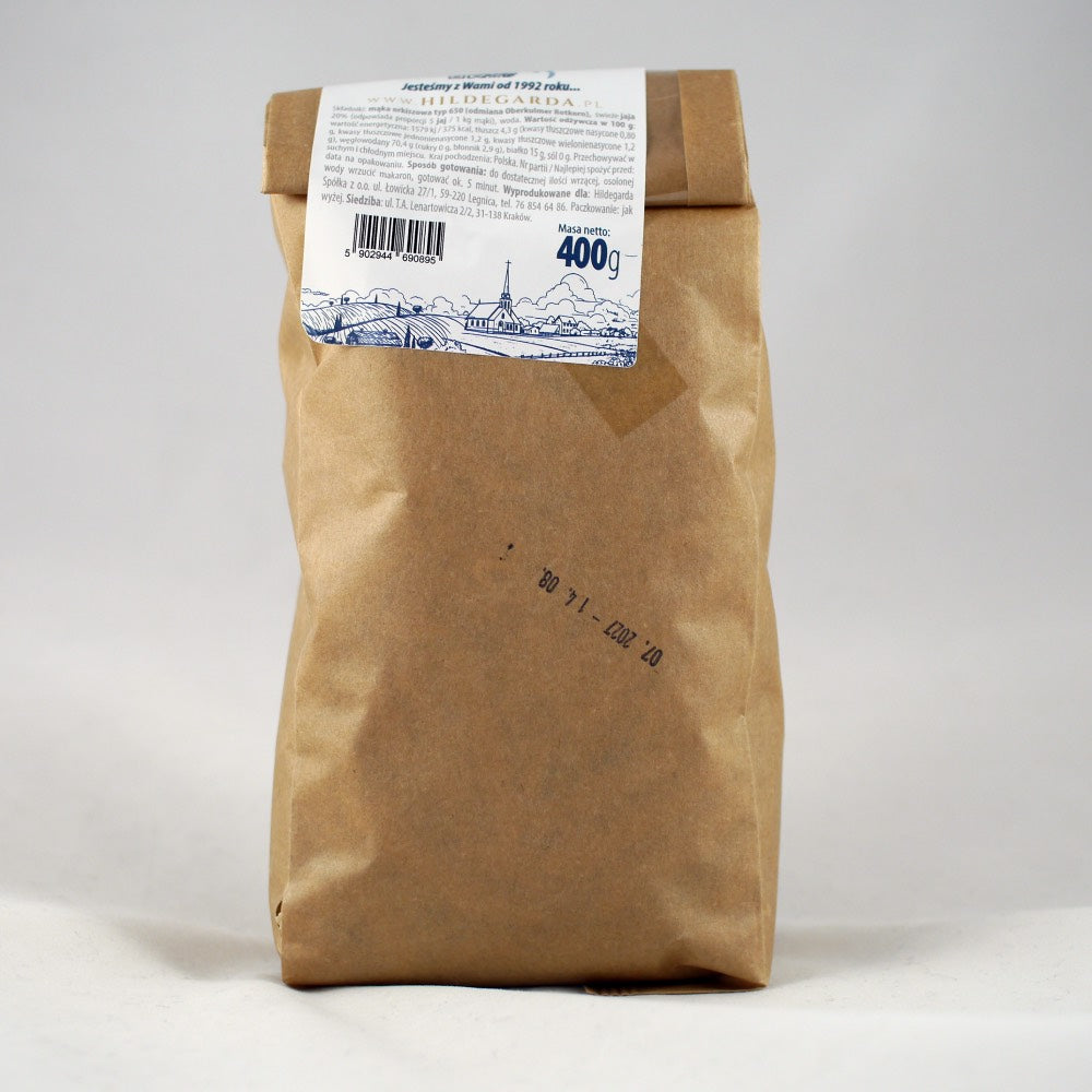 Makaron orkiszowy, Jajeczny Penne „Hildegarda” – 400 g