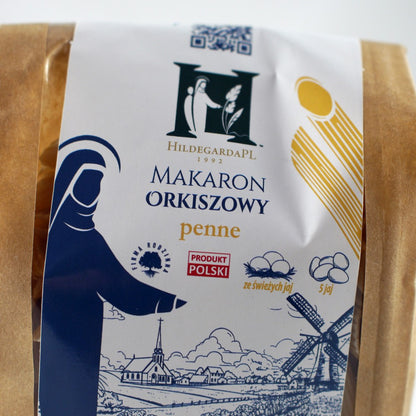 Makaron orkiszowy, Jajeczny Penne „Hildegarda” – 400 g
